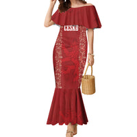 Czechia WC2026 Football Custom Mermaid Dress Cesko Lions