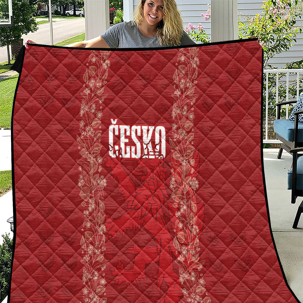 Czechia WC2026 Football Quilt Cesko Lions