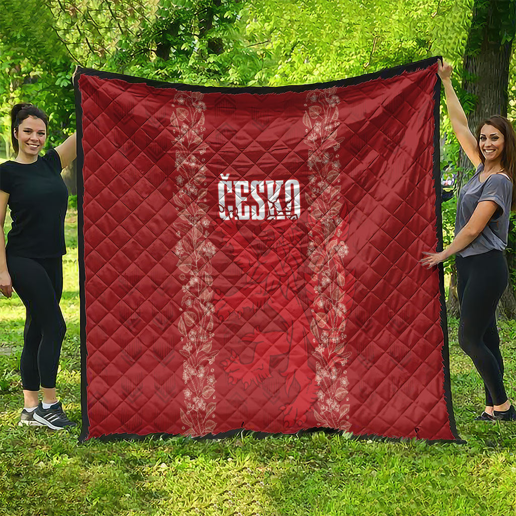Czechia WC2026 Football Quilt Cesko Lions