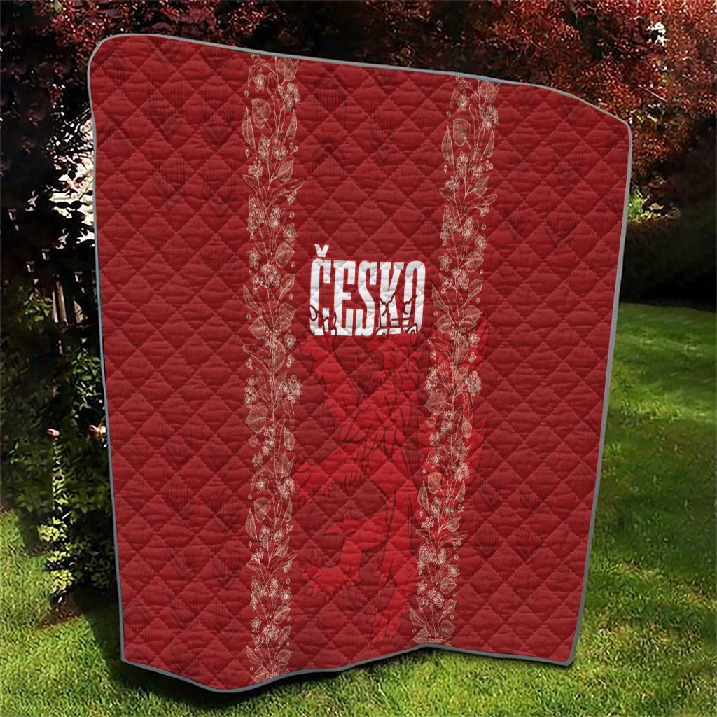 Czechia WC2026 Football Quilt Cesko Lions