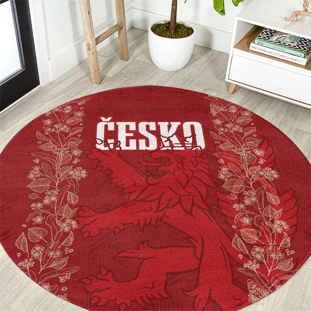 Czechia WC2026 Football Round Carpet Cesko Lions