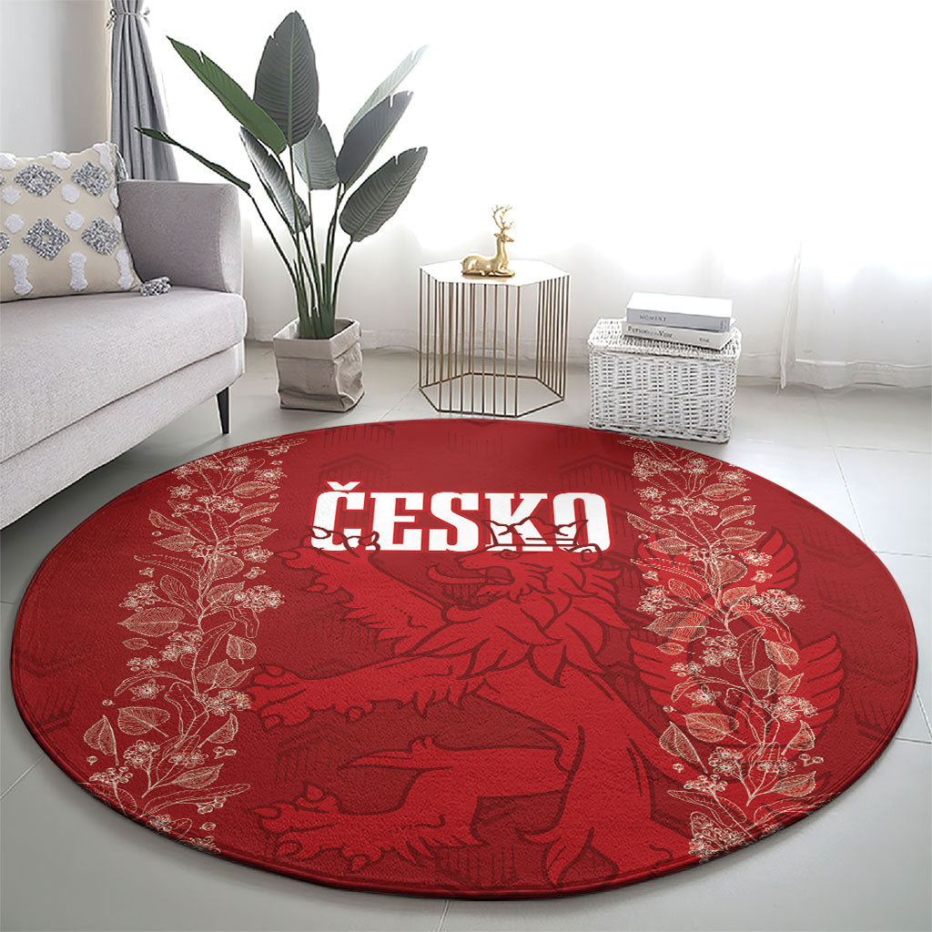 Czechia WC2026 Football Round Carpet Cesko Lions