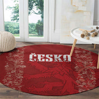 Czechia WC2026 Football Round Carpet Cesko Lions