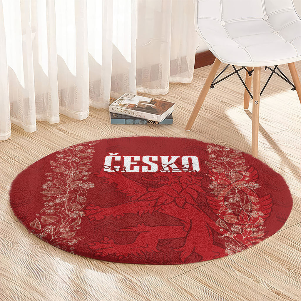 Czechia WC2026 Football Round Carpet Cesko Lions