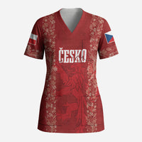 Czechia WC2026 Football Custom Scrub Top Cesko Lions