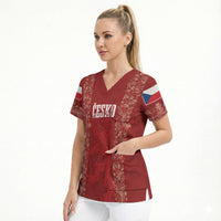 Czechia WC2026 Football Custom Scrub Top Cesko Lions