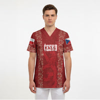 Czechia WC2026 Football Custom Scrub Top Cesko Lions