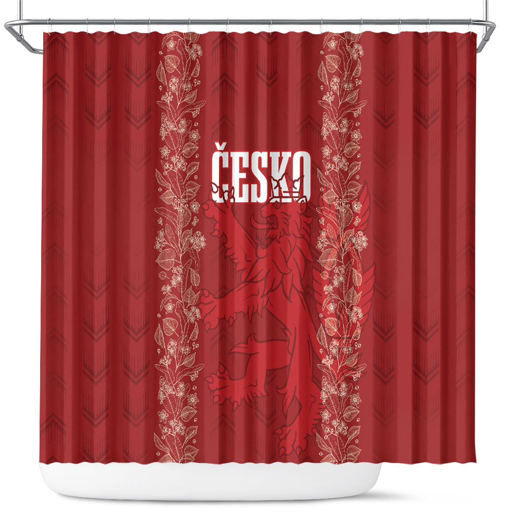 Czechia WC2026 Football Shower Curtain Cesko Lions