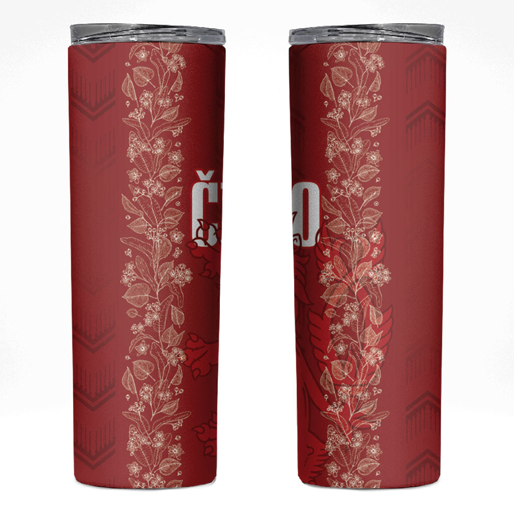 Czechia WC2026 Football Skinny Tumbler Cesko Lions