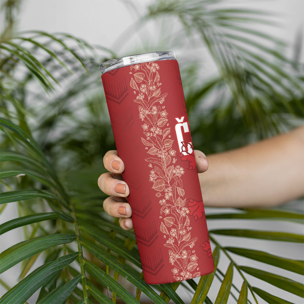 Czechia WC2026 Football Skinny Tumbler Cesko Lions
