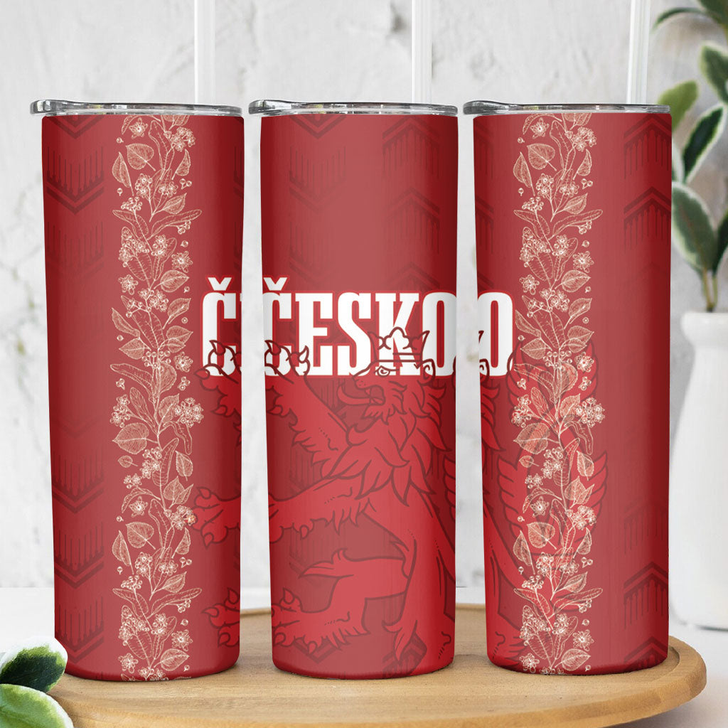 Czechia WC2026 Football Skinny Tumbler Cesko Lions