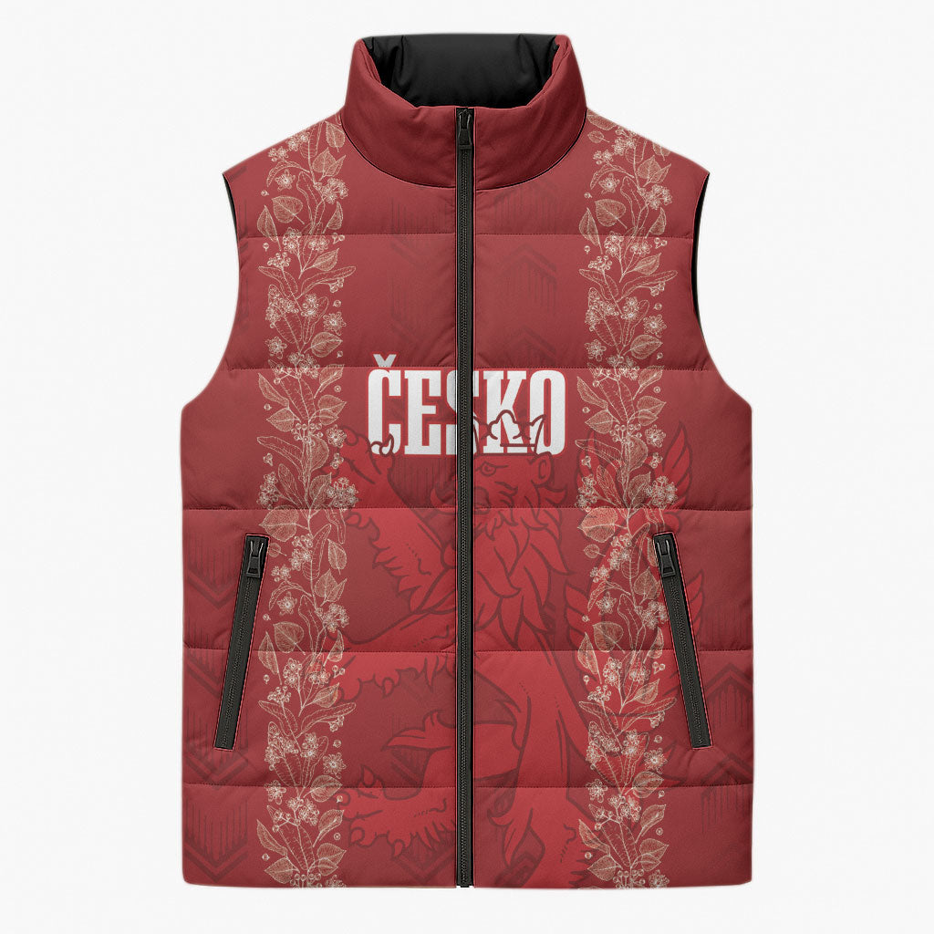 Czechia WC2026 Football Custom Sleeveless Puffer Jacket Cesko Lions
