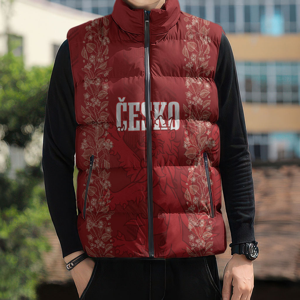 Czechia WC2026 Football Custom Sleeveless Puffer Jacket Cesko Lions