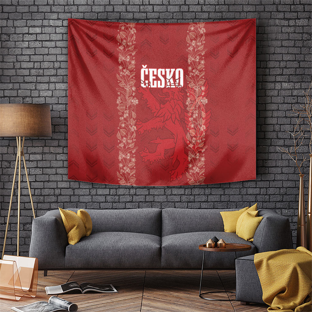 Czechia WC2026 Football Tapestry Cesko Lions