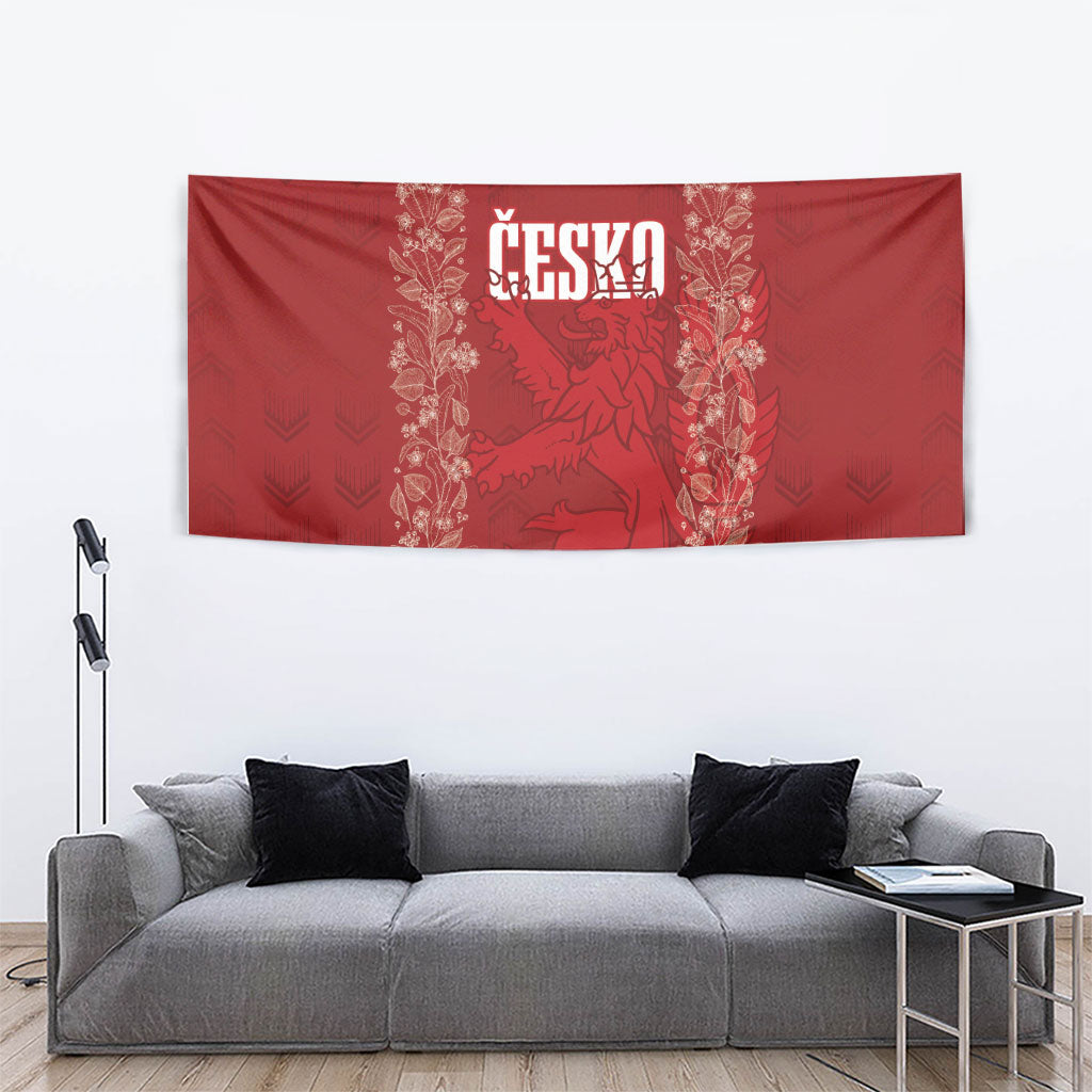 Czechia WC2026 Football Tapestry Cesko Lions
