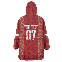 Czechia WC2026 Football Custom Wearable Blanket Hoodie Cesko Lions