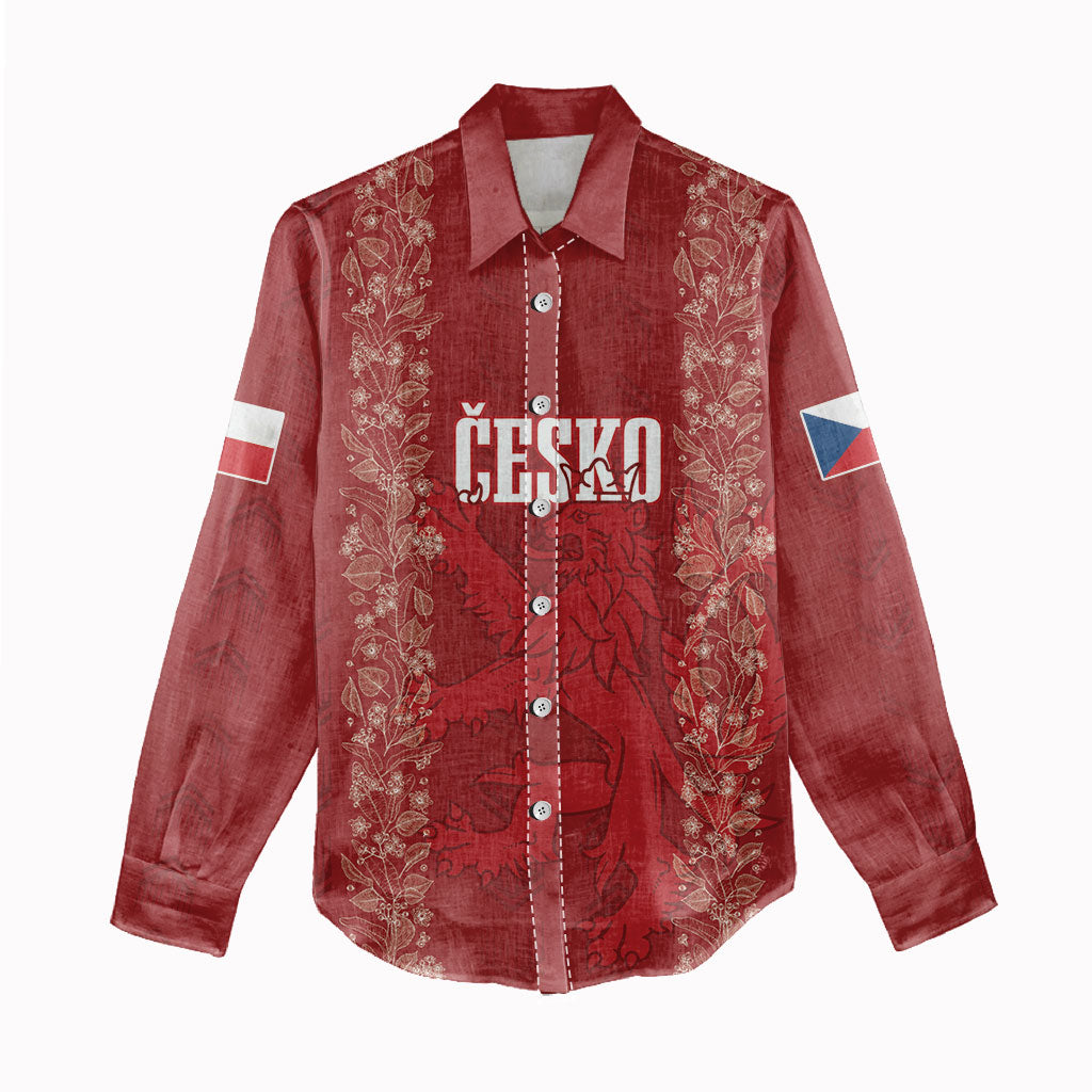 Czechia WC2026 Football Custom Women Casual Shirt Cesko Lions