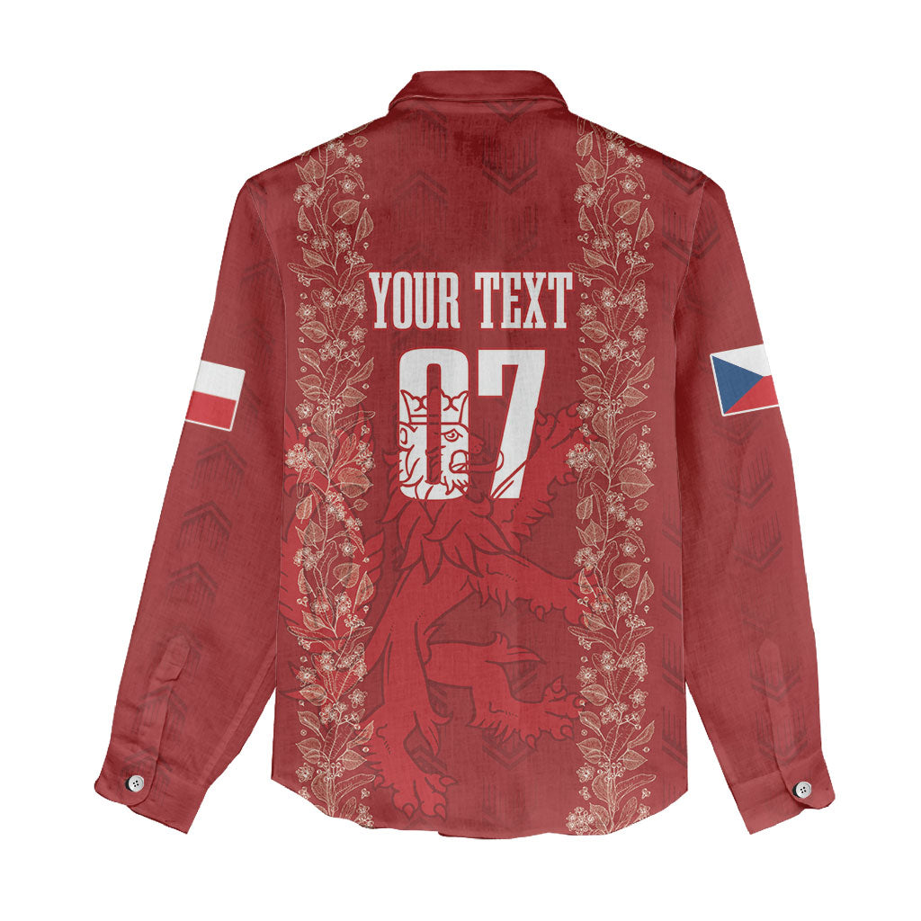 Czechia WC2026 Football Custom Women Casual Shirt Cesko Lions