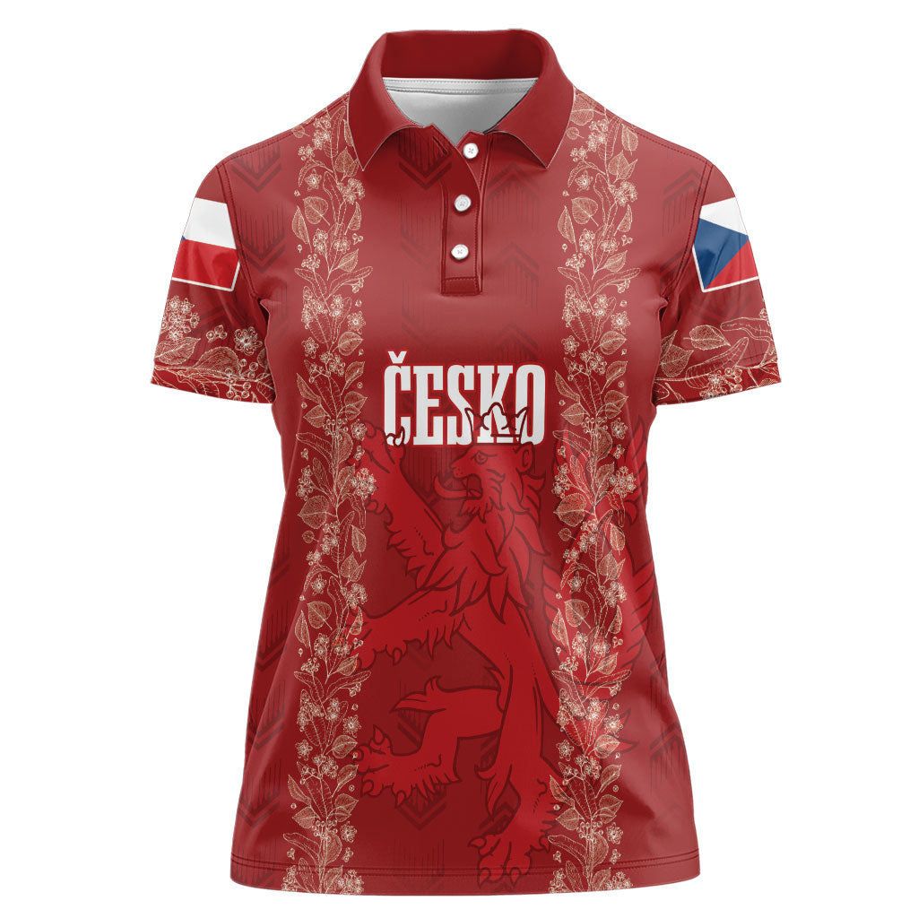 Czechia WC2026 Football Custom Women Polo Shirt Cesko Lions