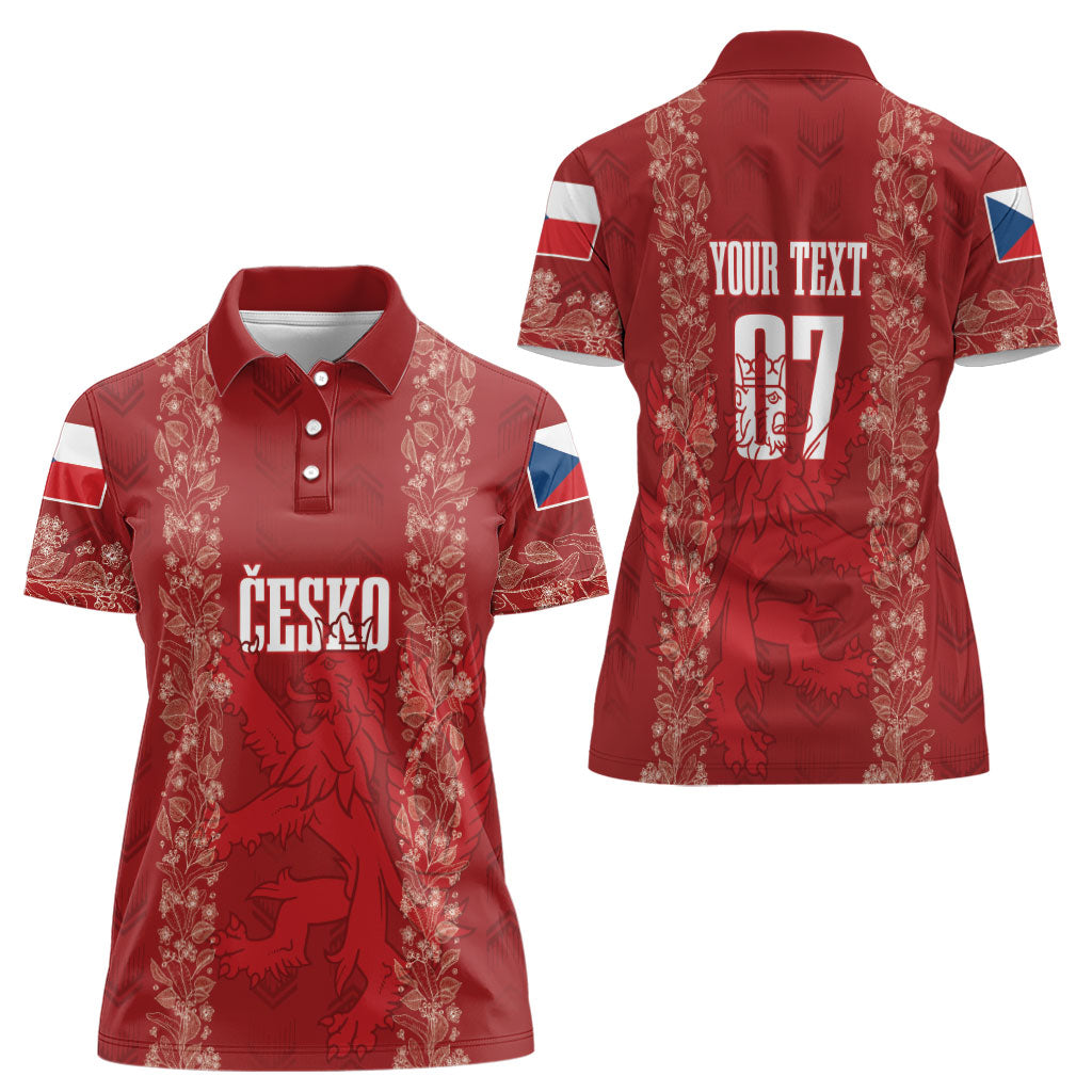 Czechia WC2026 Football Custom Women Polo Shirt Cesko Lions