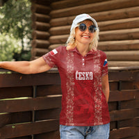 Czechia WC2026 Football Custom Women Polo Shirt Cesko Lions