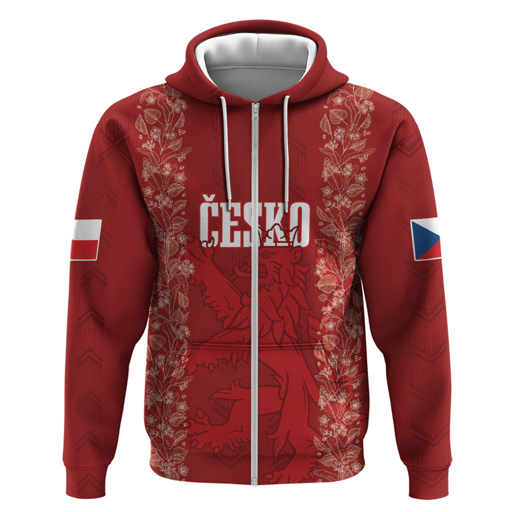 Czechia WC2026 Football Custom Zip Hoodie Cesko Lions
