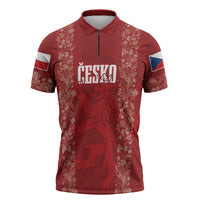 Czechia WC2026 Football Custom Zipper Polo Shirt Cesko Lions