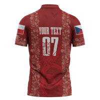 Czechia WC2026 Football Custom Zipper Polo Shirt Cesko Lions