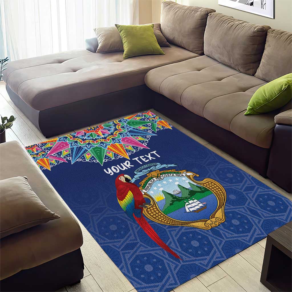 Pura Vida Costa Rica Personalized Area Rug Oxcart Ornate Inspired - Wonder Print Shop