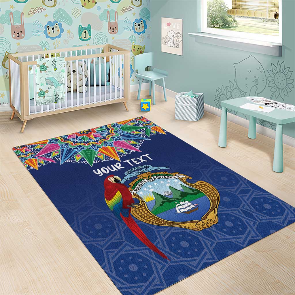 Pura Vida Costa Rica Personalized Area Rug Oxcart Ornate Inspired - Wonder Print Shop