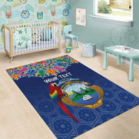Pura Vida Costa Rica Personalized Area Rug Oxcart Ornate Inspired - Wonder Print Shop