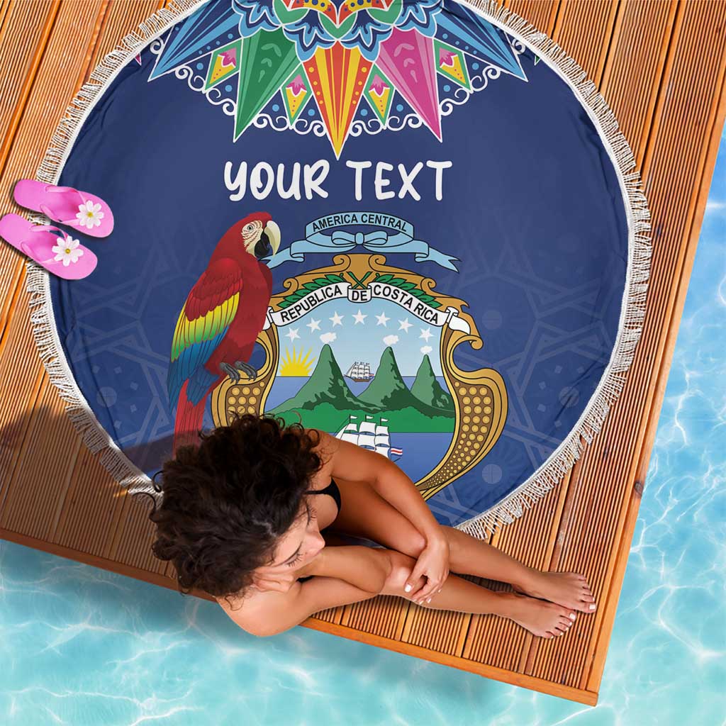 Pura Vida Costa Rica Personalized Beach Blanket Oxcart Ornate Inspired - Wonder Print Shop