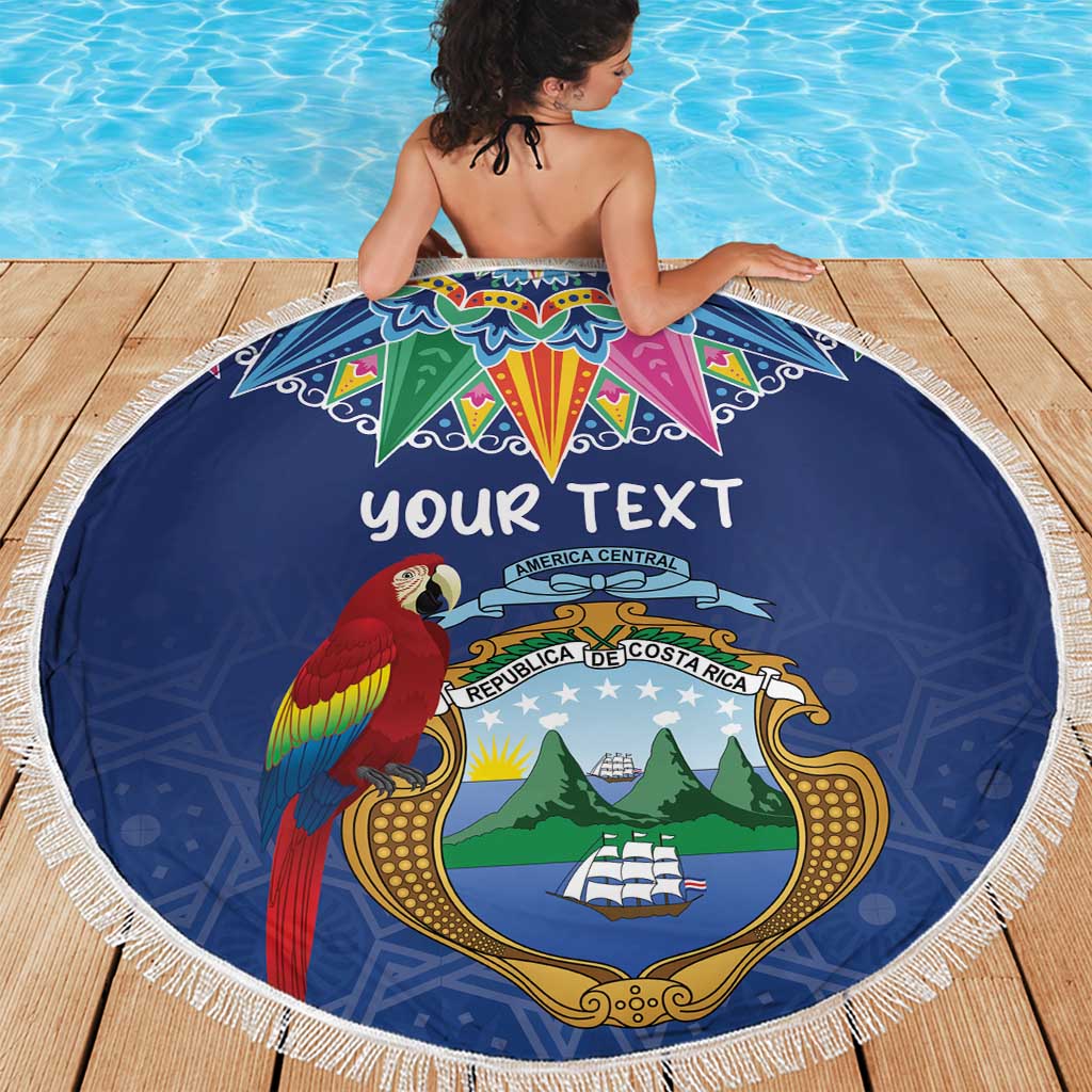 Pura Vida Costa Rica Personalized Beach Blanket Oxcart Ornate Inspired - Wonder Print Shop