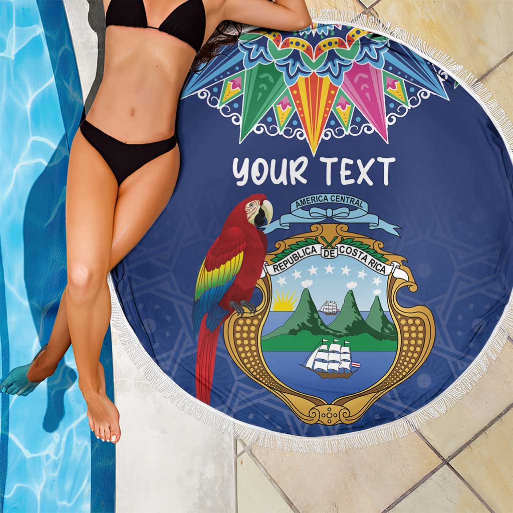 Pura Vida Costa Rica Personalized Beach Blanket Oxcart Ornate Inspired - Wonder Print Shop