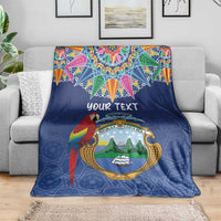 Pura Vida Costa Rica Personalized Blanket Oxcart Ornate Inspired - Wonder Print Shop