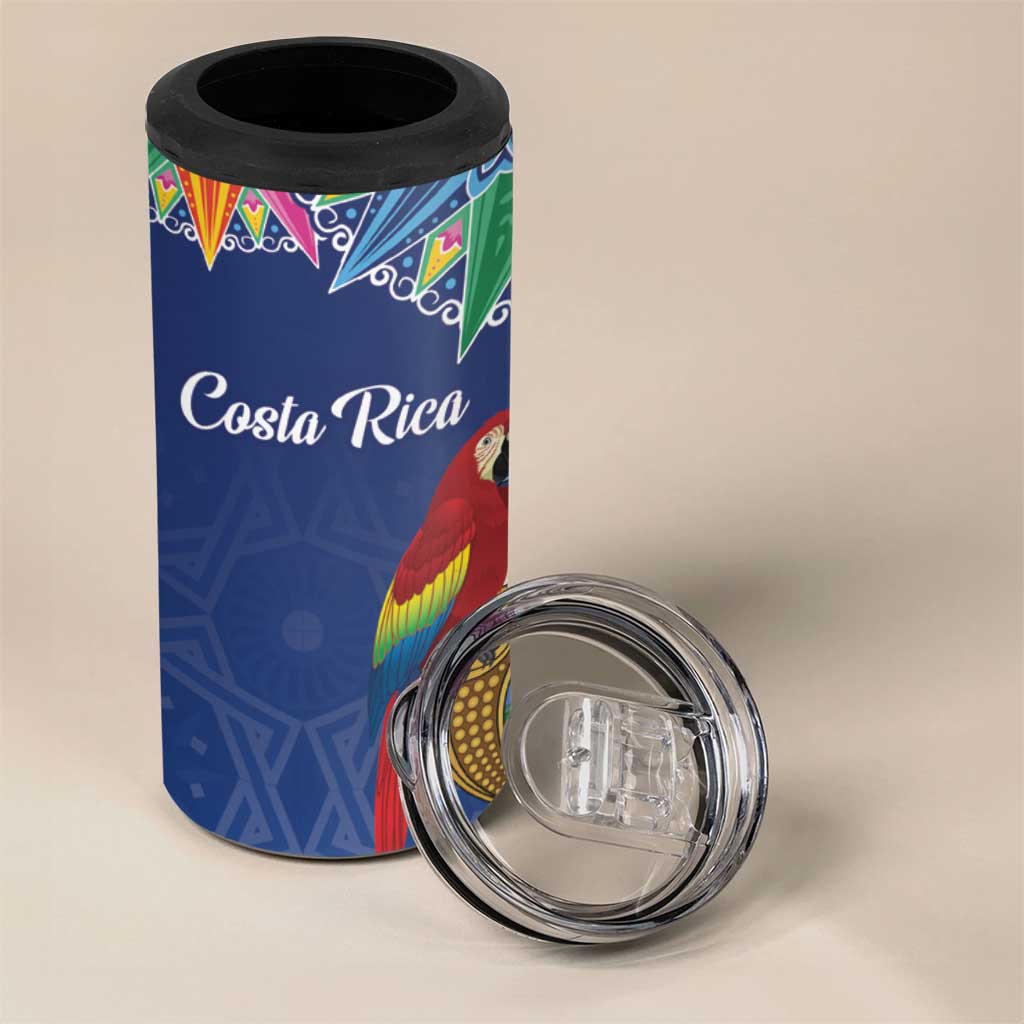 Pura Vida Costa Rica Personalized 4 in 1 Can Cooler Tumbler Oxcart Ornate Inspired - Wonder Print Shop