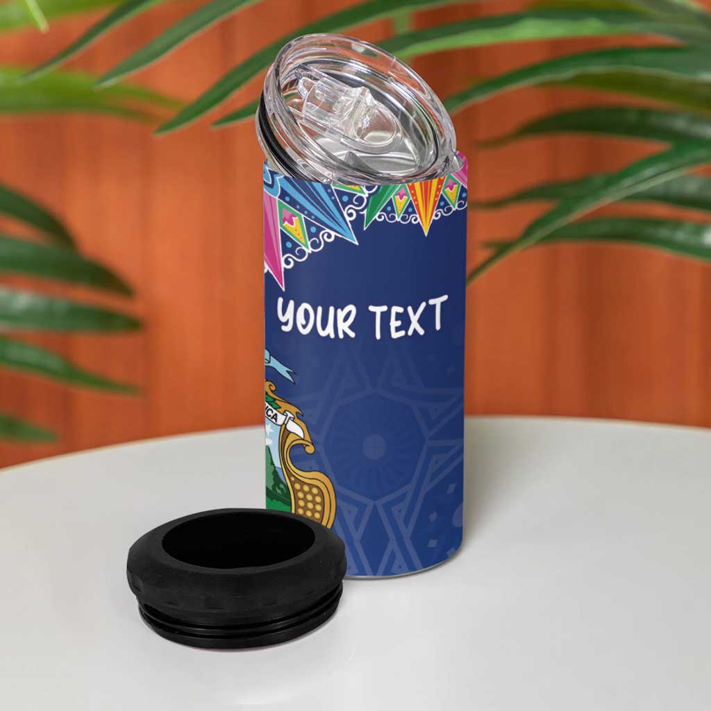 Pura Vida Costa Rica Personalized 4 in 1 Can Cooler Tumbler Oxcart Ornate Inspired - Wonder Print Shop