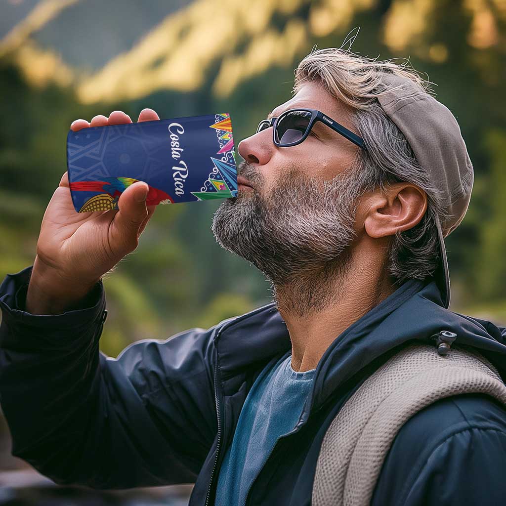 Pura Vida Costa Rica Personalized 4 in 1 Can Cooler Tumbler Oxcart Ornate Inspired - Wonder Print Shop