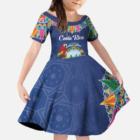 Pura Vida Costa Rica Personalized Family Matching Off The Shoulder Long Sleeve Dress and Hawaiian Shirt Oxcart Ornate Inspired - Wonder Print Shop