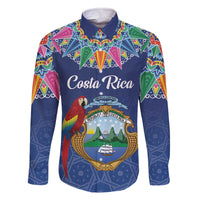 Pura Vida Costa Rica Personalized Family Matching Off The Shoulder Long Sleeve Dress and Hawaiian Shirt Oxcart Ornate Inspired - Wonder Print Shop