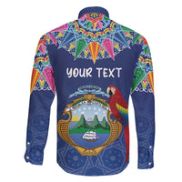 Pura Vida Costa Rica Personalized Family Matching Off The Shoulder Long Sleeve Dress and Hawaiian Shirt Oxcart Ornate Inspired - Wonder Print Shop