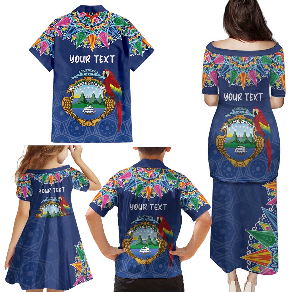 Pura Vida Costa Rica Personalized Family Matching Puletasi and Hawaiian Shirt Oxcart Ornate Inspired - Wonder Print Shop