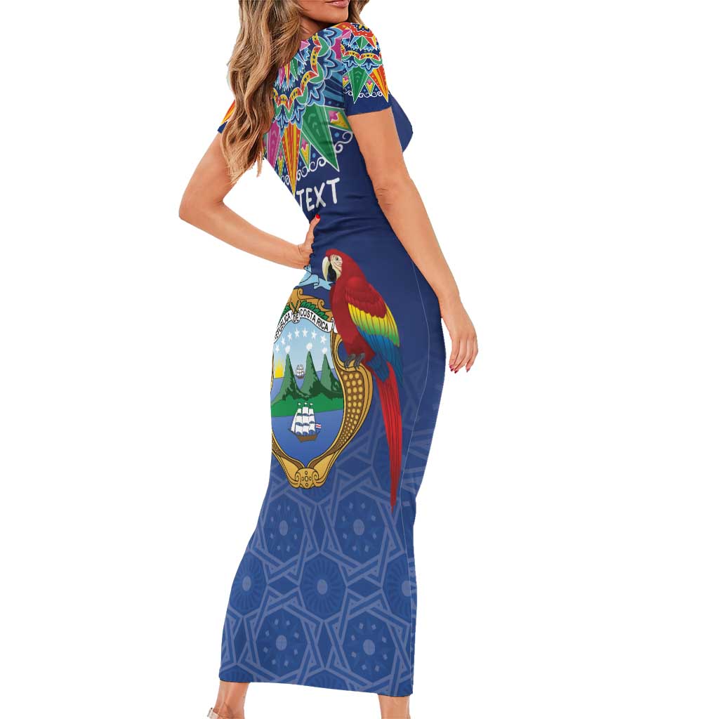 Pura Vida Costa Rica Personalized Family Matching Short Sleeve Bodycon Dress and Hawaiian Shirt Oxcart Ornate Inspired - Wonder Print Shop