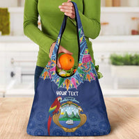 Pura Vida Costa Rica Personalized Grocery Bag Oxcart Ornate Inspired - Wonder Print Shop