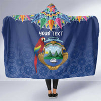 Pura Vida Costa Rica Personalized Hooded Blanket Oxcart Ornate Inspired - Wonder Print Shop