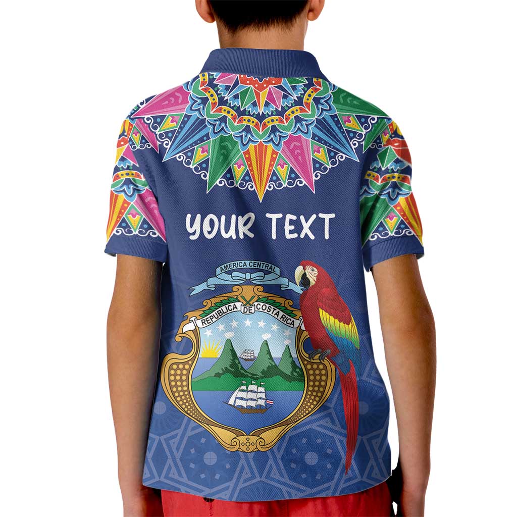 Pura Vida Costa Rica Personalized Kid Polo Shirt Oxcart Ornate Inspired - Wonder Print Shop