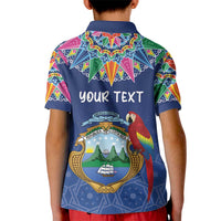 Pura Vida Costa Rica Personalized Kid Polo Shirt Oxcart Ornate Inspired - Wonder Print Shop