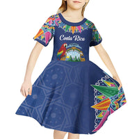 Pura Vida Costa Rica Personalized Kid Short Sleeve Dress Oxcart Ornate Inspired - Wonder Print Shop