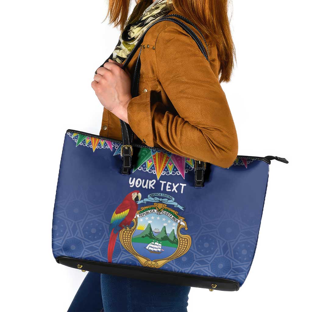 Pura Vida Costa Rica Personalized Leather Tote Bag Oxcart Ornate Inspired - Wonder Print Shop