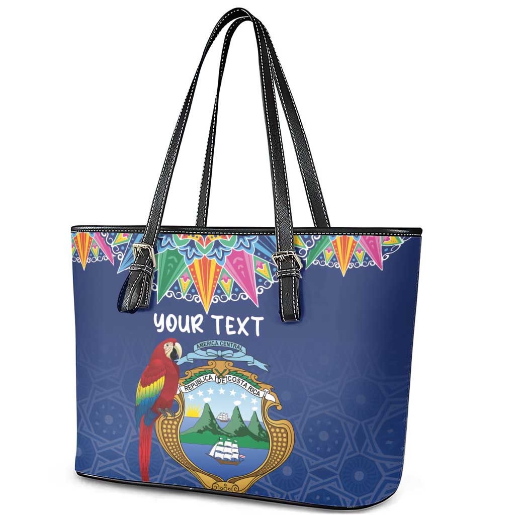 Pura Vida Costa Rica Personalized Leather Tote Bag Oxcart Ornate Inspired - Wonder Print Shop